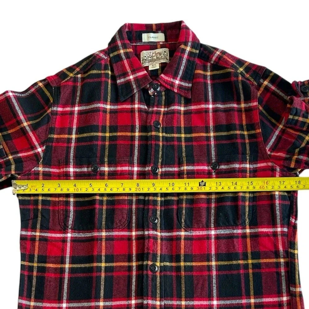 J. Crew Classic Red Plaid‎ Men's Shirt